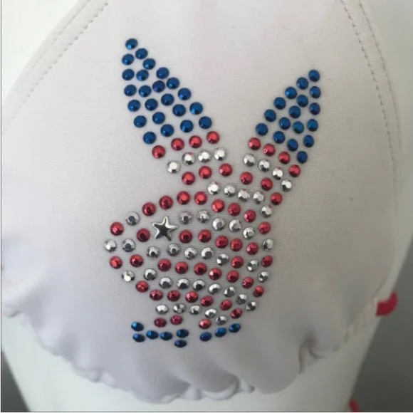 Playboy american USA studded bikini top - Picture 2 of 2
